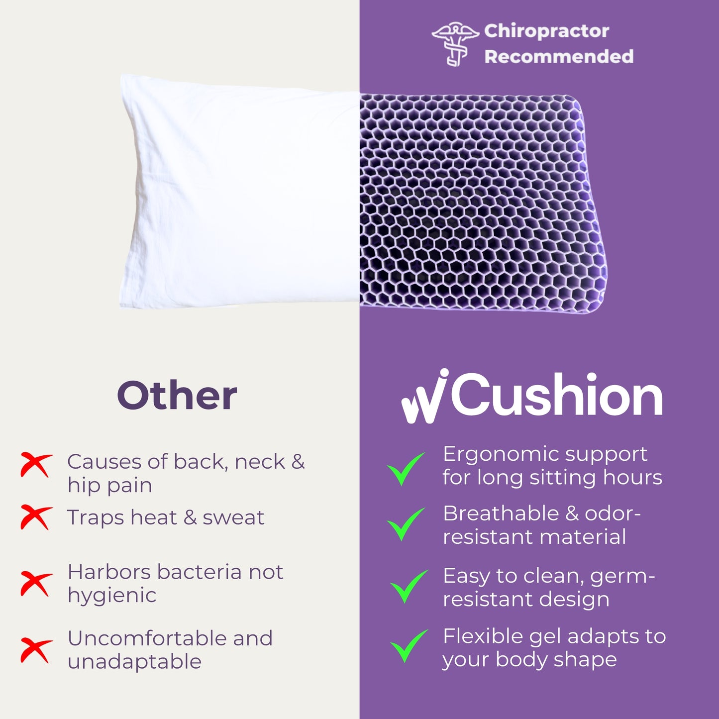 W Gel Cushion - Superior Comfort & Support